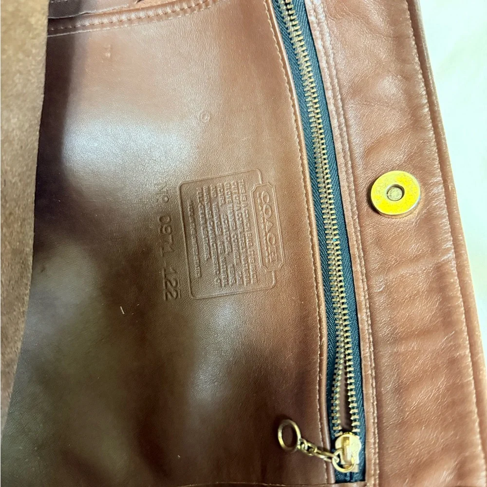 Coach Brown Leather Tote Bag - Picture 5 of 5